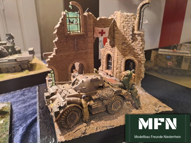 T17E1 Staghound diorama - MFN (Christian)