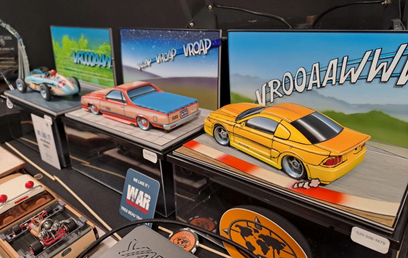 Stripboek stijl auto's