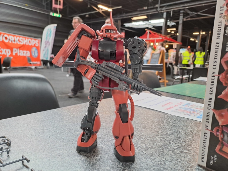 Gebouwd model bij Animecon 2025