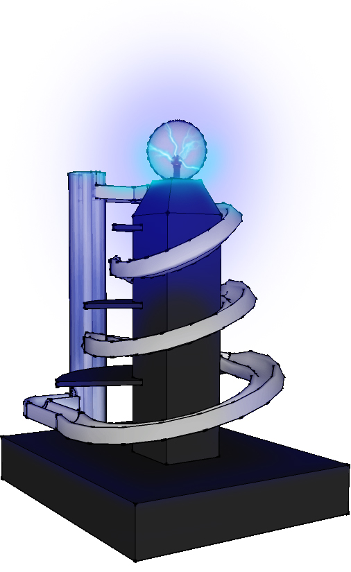 TeslaMaze 3D render